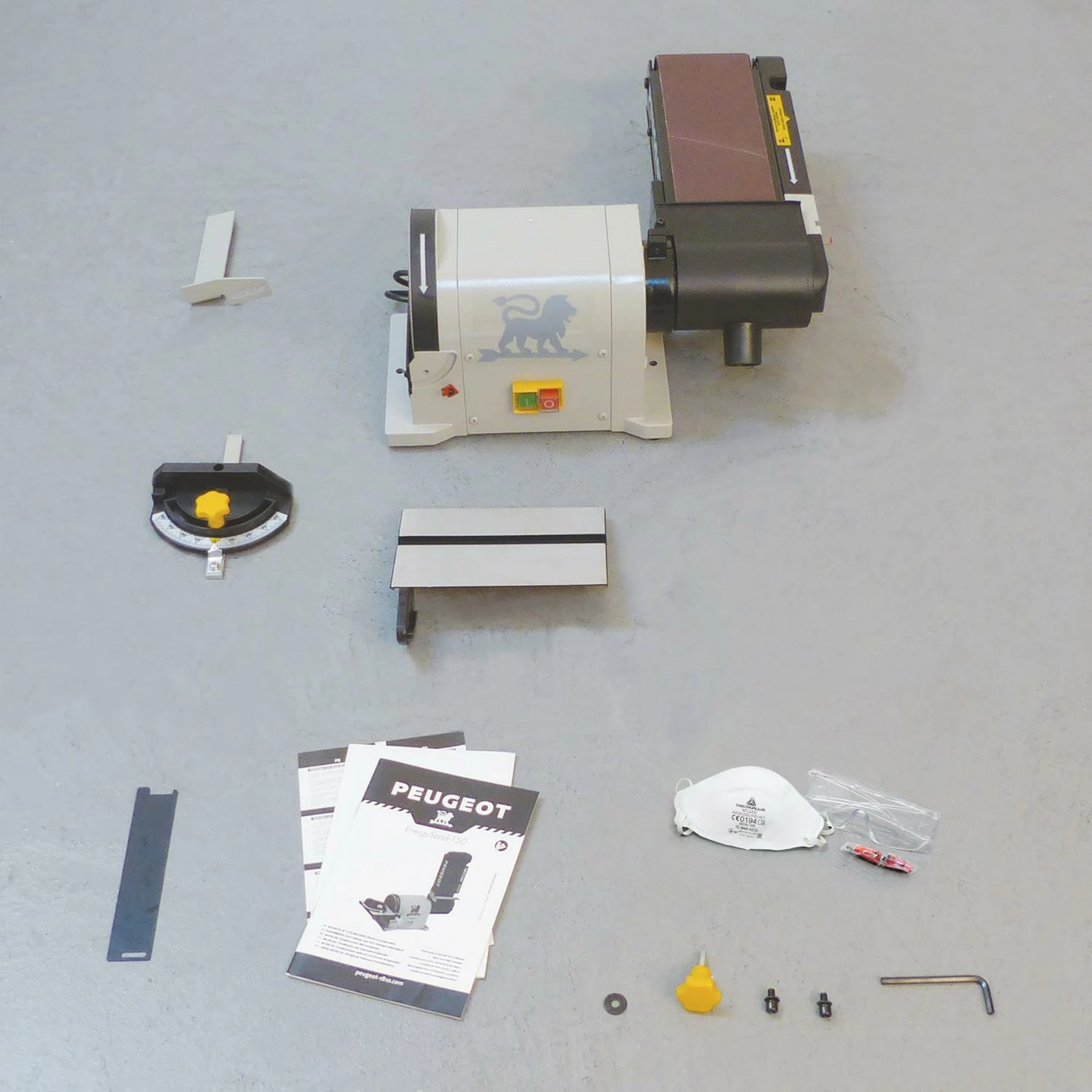 PEUGEOT - EnergySand-150 Combiné Ponceur 450W 2850 Tr/min ø150 Mm 915x100 Mm - Ponceuse Puissante pour Bois – Image 9