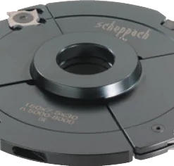 Scheppach Fraise à Rainer Extensible avec Plaquettes Carbure Interchangeables - Outillage pour Toupie Alésage 30