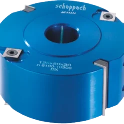 Scheppach Porte-outils à Feuilluter à Plaquettes Carbure Interchangeables - Outillage pour Toupie Alésage 30