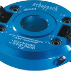 Scheppach Porte-outils à Tête Inclinable avec Plaquettes Carbure Interchangeables - Outillage pour Toupie Alésage 30