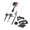 Scheppach MFH3300-4P Outil Multi-fonction 4 En 1 | Moteur 2 Temps 51,7 Cm³ | Coupe-bordure, Débroussailleuse, Taille-haie, Élagueuse