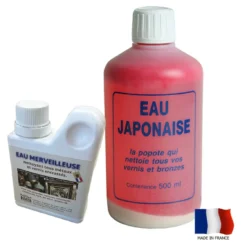 EAU JAPONAISE Popote Qui Rénove Tous Vos Vernis Et Bronzes - 125ml ou 500ml | Entretien du Bois | Rénovation Facile
