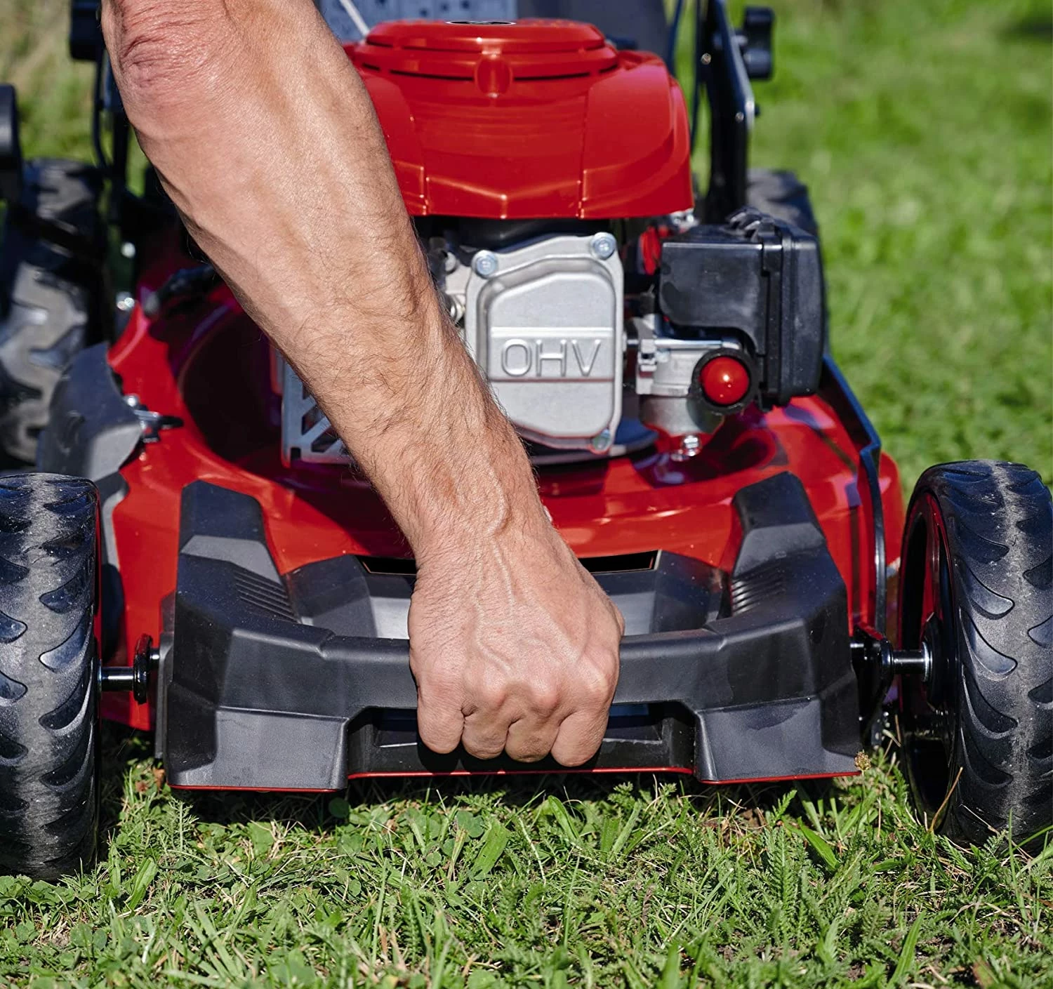 Tondeuse à Gazon Thermique Tractée Einhell GC-PM 51/3 S HW-E - 51 cm, 170 cc, 2,7 kW, Jusqu'à 1800 m² – Image 15