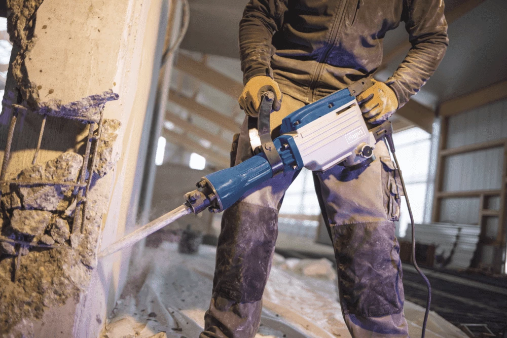 SCHEPPACH AB1700 Marteau Piqueur 230 V / 1700 W / 50 Joules - Outil de Construction Professionnel – Image 3