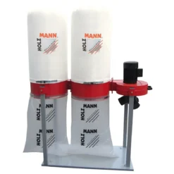 HOLZMANN ABS4000 Aspirateur à Copeaux 2 X 165 Litres - 2200 W Mono Ou Tri (2100 Pa) | Filtration Bois, Métal, Bâtiment, Jardin