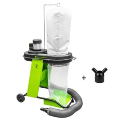 Zipper ZI-ASA550ESA Aspirateur 550 W - Capacité 65 Litres - Raccord Double - Idéal pour Bois, Métal, Bâtiment et Jardin