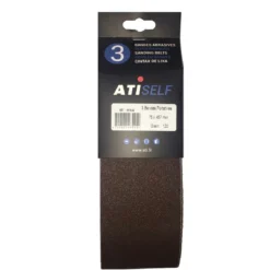 ATI - Bandes Sans Fin 100 Mm X 610 Mm Pour Le Bois Et Métal, Grain 40, 80, 120
