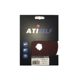 Disque Fibre ATI Ø125mm pour Bois et Métal - Grains 36, 80, 120 - Abrasifs Haute Performance