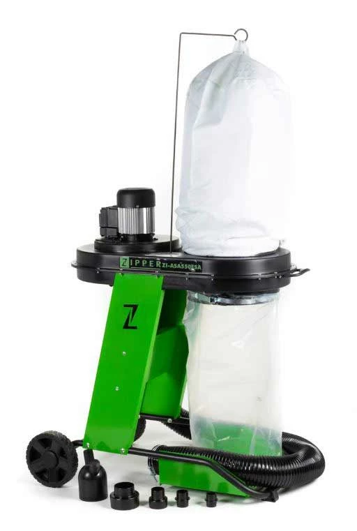 Zipper ZI-ASA550ESA Aspirateur 550 W - Capacité 65 Litres - Raccord Double - Idéal pour Bois, Métal, Bâtiment et Jardin – Image 4