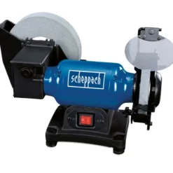 SCHEPPACH BG200W Touret Combiné - Meule à Eau Ø 200mm et Meule Sèche Ø 150mm - Machines à Bois, Métal, Bâtiment, Jardin