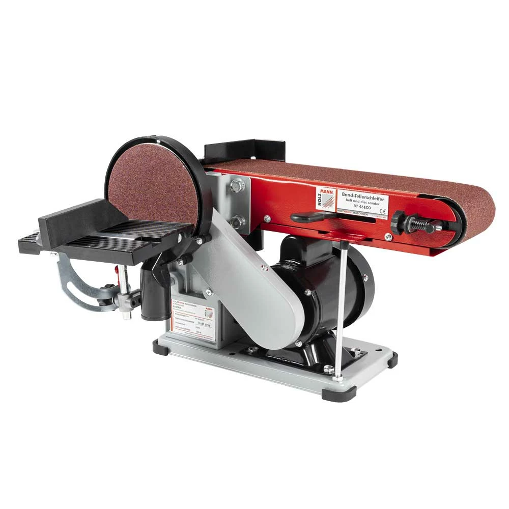 HOLZMANN BT46ECO Ponceuse à Bande Et à Disque 230V 350W - Ponceuse Polyvalente pour Bois et Métal