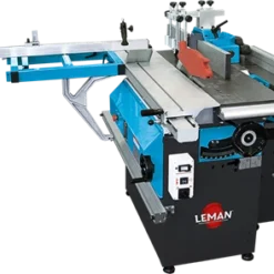 LEMAN - COM250 Combinée 5 Opérations 250mm - Puissante Machine à Bois 230V - 2000W - 2,7CV