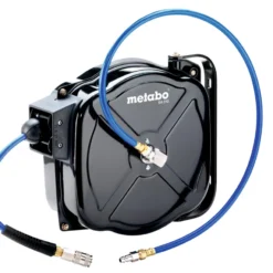 METABO - SA 312 Enrouleur De Flexible, Longueur 12m, Pression 12 Bar - Accessoire Compresseur Haut de Gamme