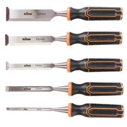 TRITON - TWCS5 Ciseaux à Bois, 5 Pcs - 6/13/19/25/32mm | Coffret Outils de Tournage | Qualité Professionnelle