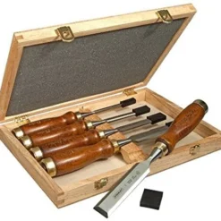 STANLEY - Coffret Ciseaux à Bois 5 Pièces 6mm, 10mm, 15mm, 20mm Et 25mm - Outillage Bois Professionnel