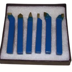 HOLZMANN Coffret Démarrage Tournage Métal 6 Outils TCT 12 Mm - Kit Complet pour Tour à Métaux