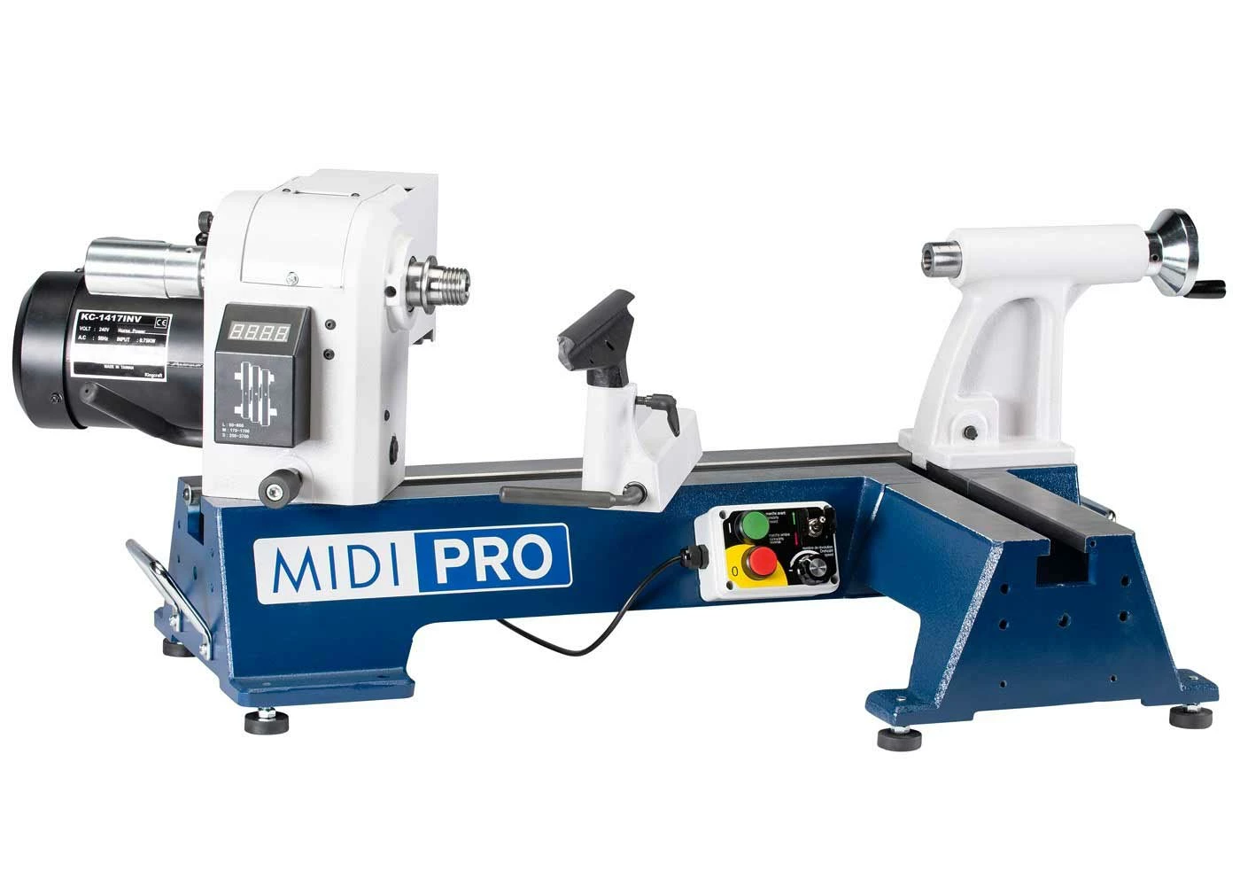 DRECHSELMEISTER - MIDI PRO - Tour à Bois Modulaire 450 mm avec Poupée Principale Pivotante et Mobile - 735 W – Image 13