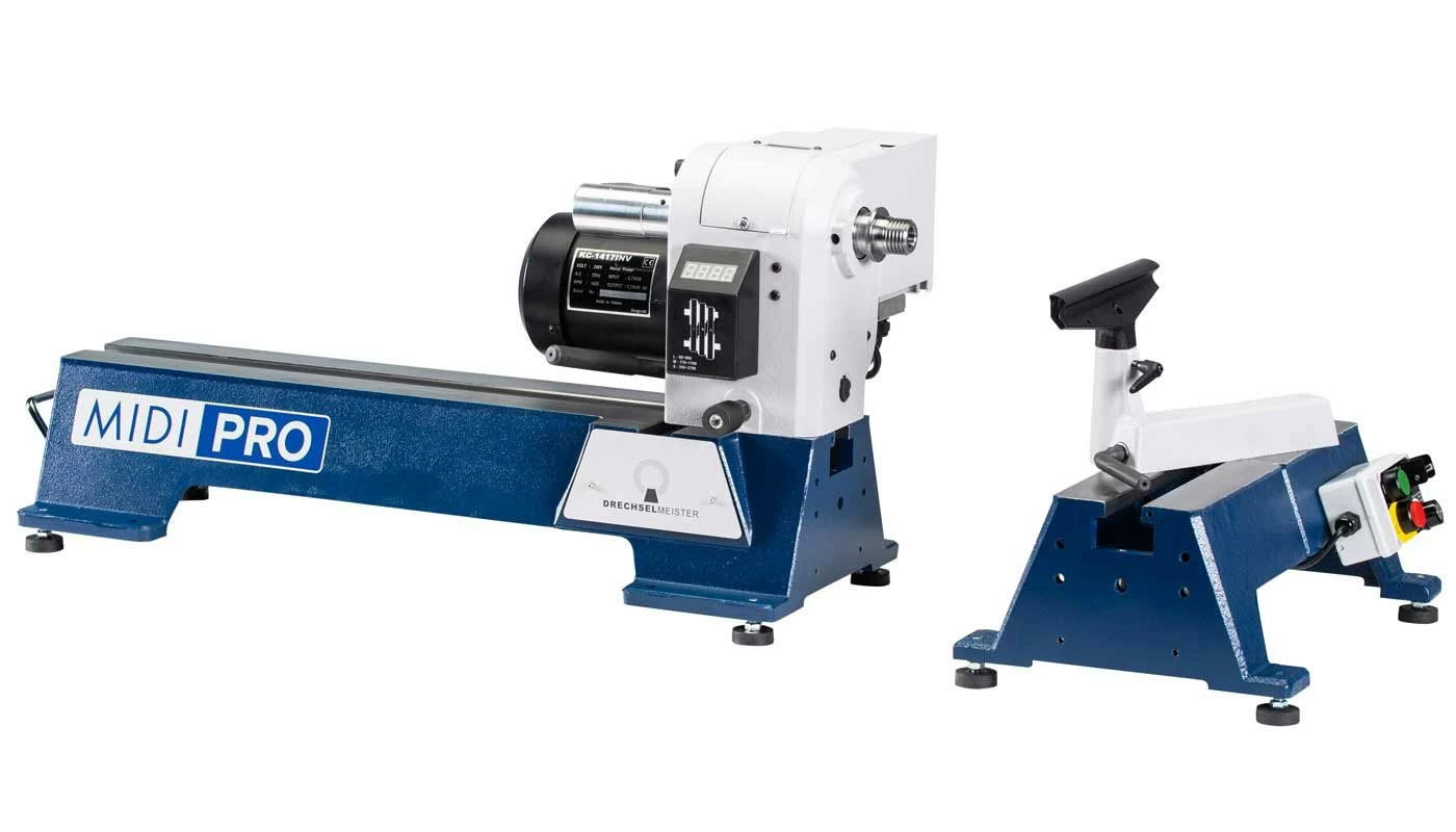 DRECHSELMEISTER - MIDI PRO - Tour à Bois Modulaire 450 mm avec Poupée Principale Pivotante et Mobile - 735 W – Image 14