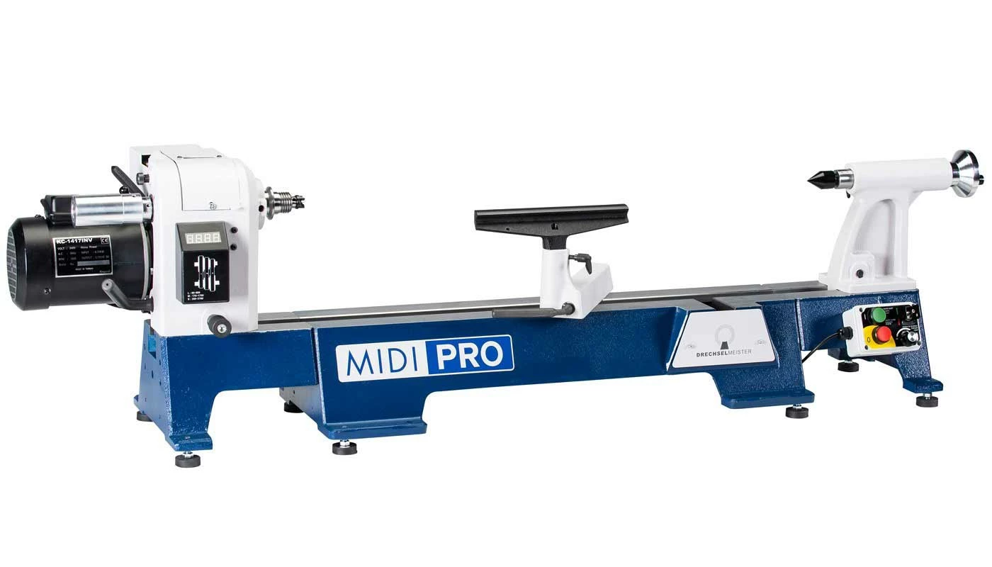 DRECHSELMEISTER - MIDI PRO - Tour à Bois Modulaire 450 mm avec Poupée Principale Pivotante et Mobile - 735 W – Image 16