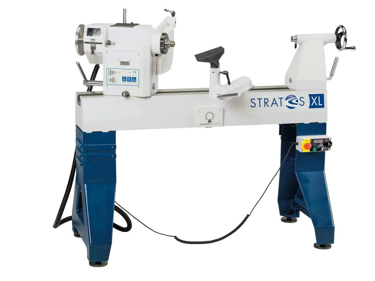 DRECHSELMEISTER - STRATOS XL - Tour à Bois Pro 750 Mm avec Tête Pivotante et Variateur de Fréquence - 2200 W - Idéal pour Atelier – Image 2