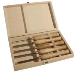SCHEPPACH - Coffret 5 Outils Pour Tour En Acier Rapide | Accessoires pour Tour à Bois
