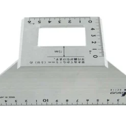SHINWA - Équerre Japonaise Trapézoïdale 200 x 63 mm - Précision pour Carrelets, Plinthes et Montants