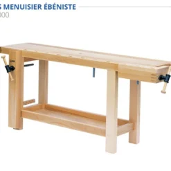 Établi Menuisier Ébéniste MEVS VE24 avec Presse Avant Verticale - Largeurs 1500 à 2500 mm | ETABLIS FRANCOIS