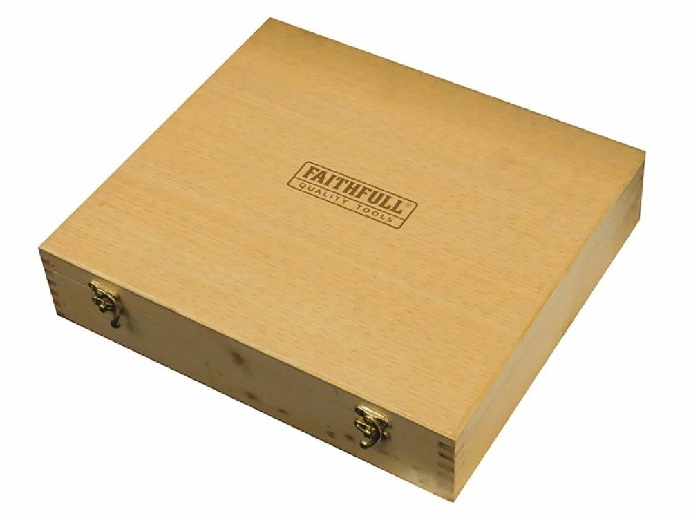 FAITHFULL - Ensemble D'outils De Menuisier 5 Pièces En Coffret Bois | Coffret Outillage à Main – Image 8
