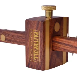 FAITHFULL Trusquin D'ébéniste à Réglage Micrométrique - 120 mm - Outil de Menuiserie Haute Précision