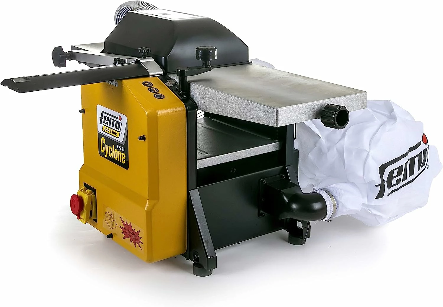 FEMI-JOBLINE PF204 Dégauchisseuse-Raboteuse 210 mm avec Aspirateur Intégré - 1500 W - Idéal pour le Travail du Bois – Image 3
