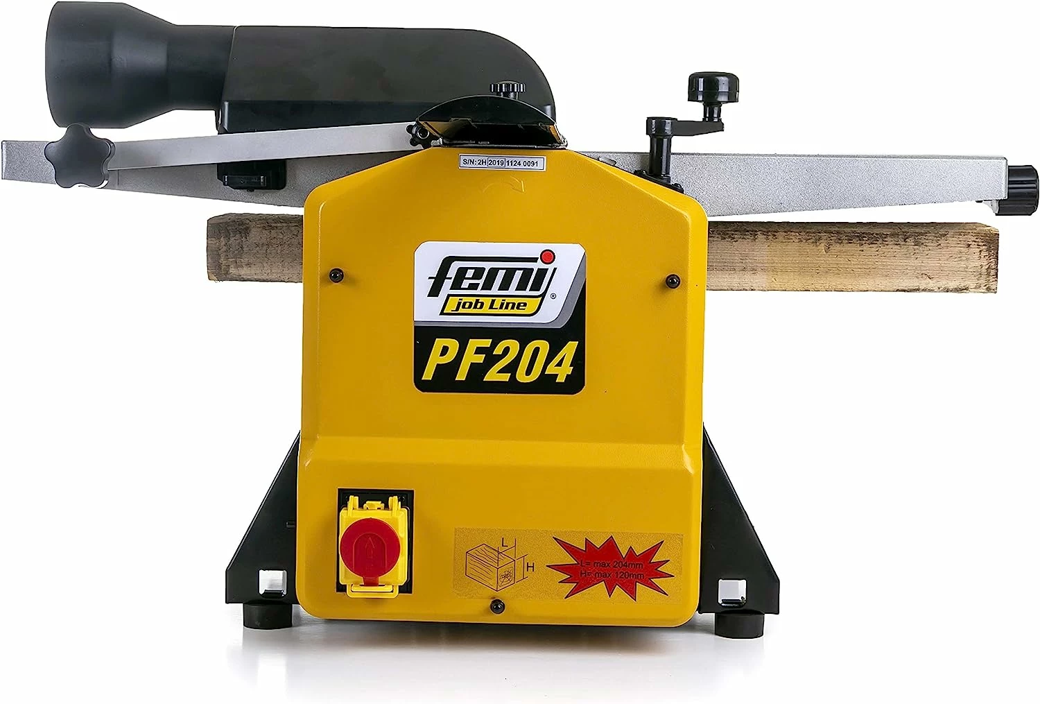 FEMI-JOBLINE PF204 Dégauchisseuse-Raboteuse 210 mm avec Aspirateur Intégré - 1500 W - Idéal pour le Travail du Bois – Image 4