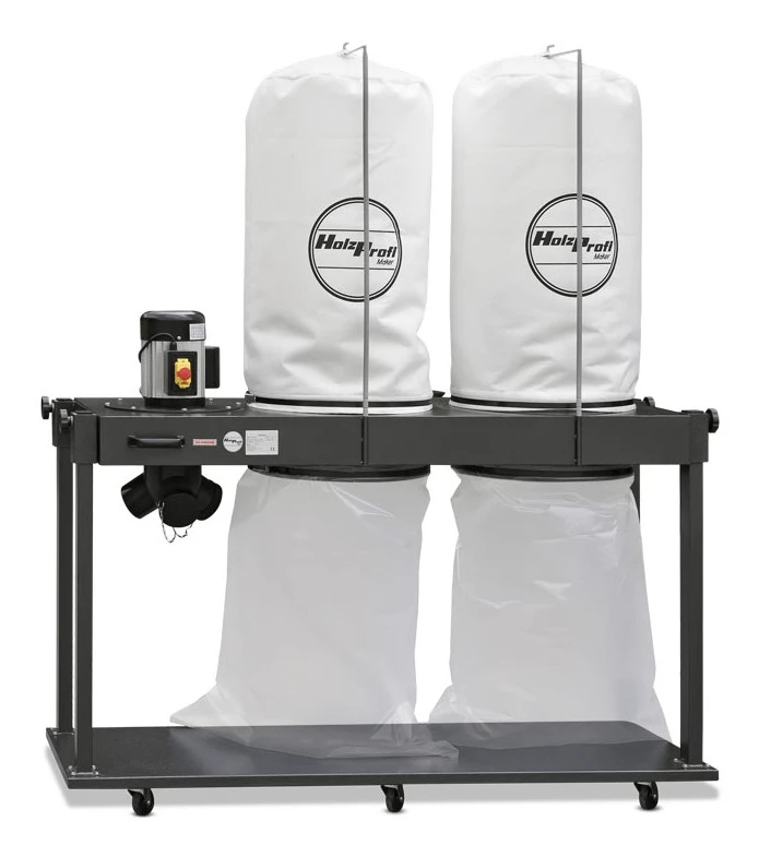 HOLZPROFI MAKER - FM300G Aspirateur à Copeaux D'Atelier 230V, 2 x 160 Litres, Débit 3900 M³/h - Idéal pour Bois, Métal, Bâtiment, Jardin – Image 2