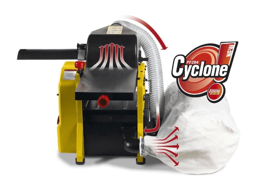 FEMI-JOBLINE PF204 Dégauchisseuse-Raboteuse 210 mm avec Aspirateur Intégré - 1500 W - Idéal pour le Travail du Bois – Image 2
