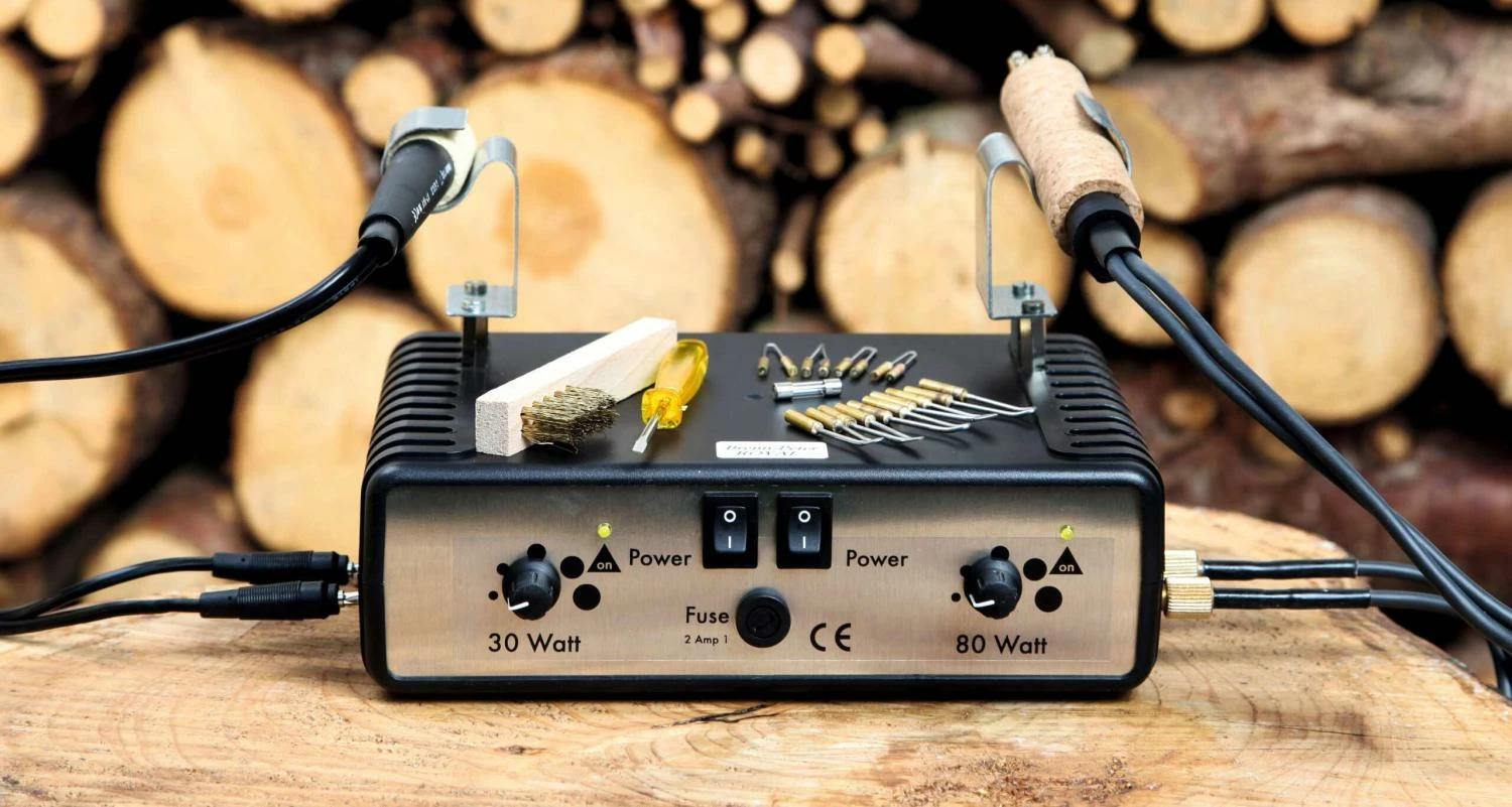 HOBBYRING - Brenn Royal - Poste De Pyrogravure Double Professionnel 30 W + 80 W - Graveuse à Bois, Métal, Bâtiment, Jardin – Image 2