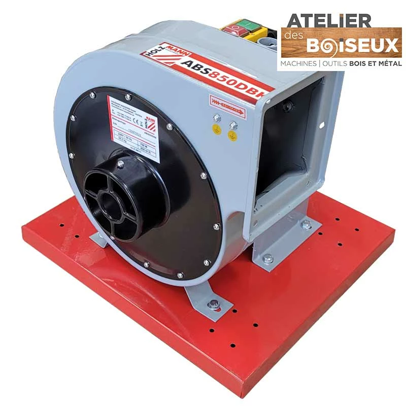 HOLZMANN ABS850DBK Aspirateur pour Tour à Bois 850 m3/h - 56 Litres - 230 V – Image 2