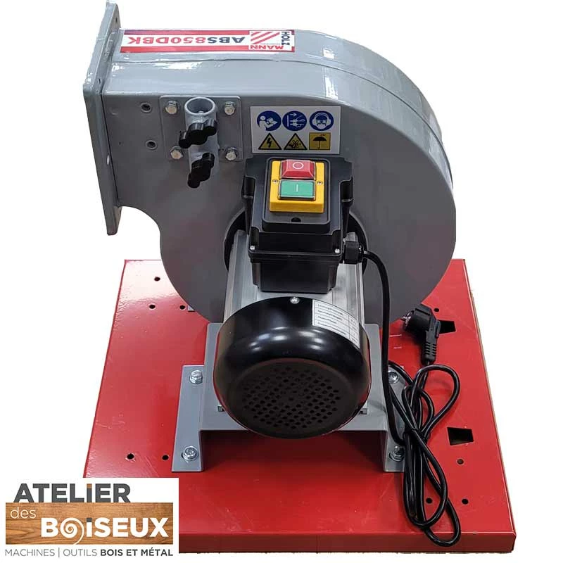 HOLZMANN ABS850DBK Aspirateur pour Tour à Bois 850 m3/h - 56 Litres - 230 V – Image 4
