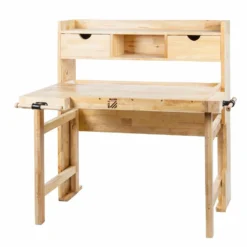 HOLZMANN WB123A - Établi De Menuisier 1230 Mm Pliable, En Bois D'hévéa - Outillage Professionnel
