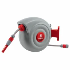 HOLZMANN - WSR15M Dévidoir Enrouleur Mural Arrosage 15 M Tuyau PVC - Pompe de Jardin