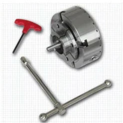HOLZPROFI DW-MAN140 Mandrin 4 Mors Ø 140 mm avec Queue de Cochon - Outillage pour Tour à Bois