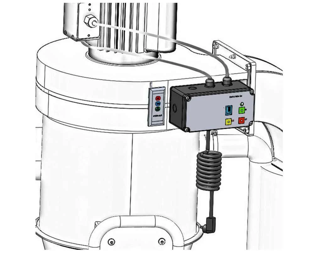 HOLZPROFI FM-RC - Système de Démarrage par Télécommande pour Aspirateur à Copeaux - Accessoire Essentiel – Image 2