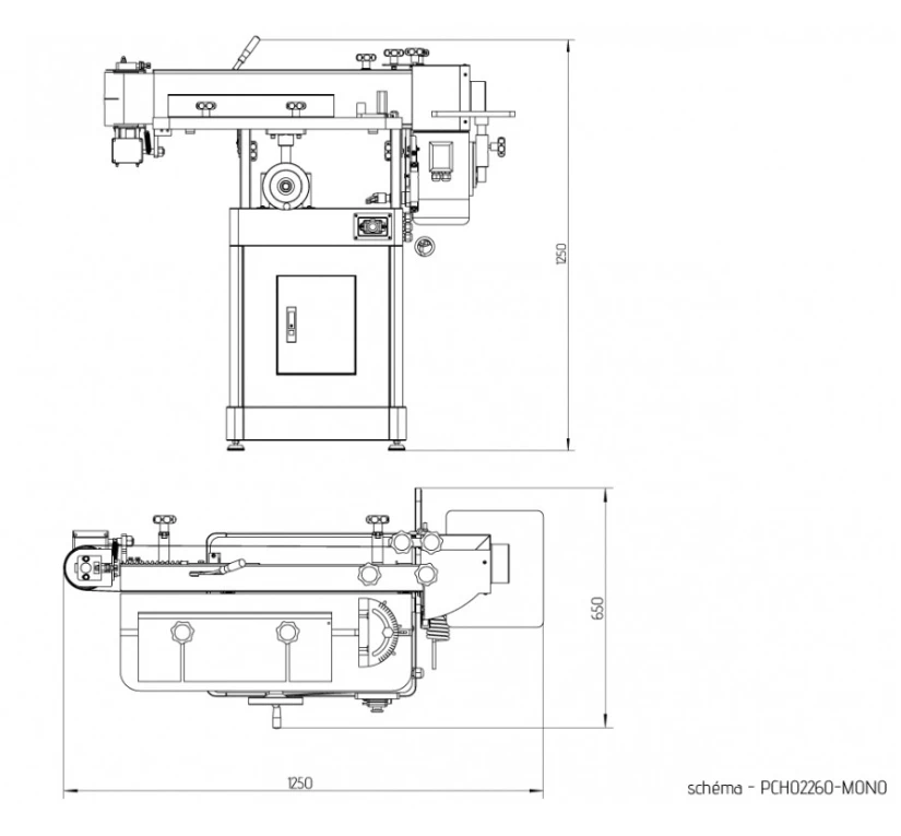 HOLZPROFI MAKER PCHO2260 - Ponceuse De Chants Oscillante 2260x150mm, 2200W, 3CV, 230V, 50Hz | Machines à Bois – Image 5