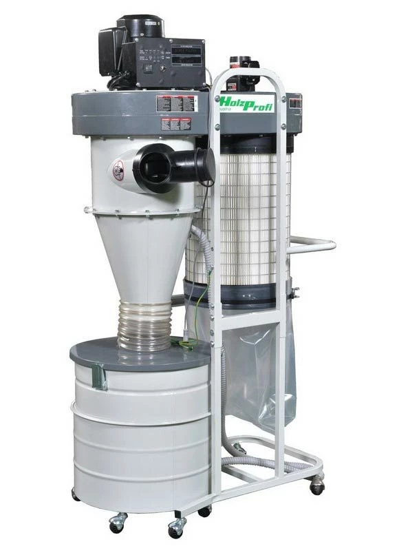 HOLZPROFI R150TE-MONO Aspirateur à Copeaux Double Filtration 2230 M3/h 1100 W - Machine à Bois Professionnelle