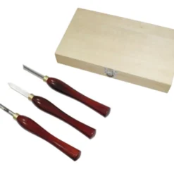 JET - Coffret 3 Gouges Pour Tour à Bois, Outillage & Accessoires Professionnels