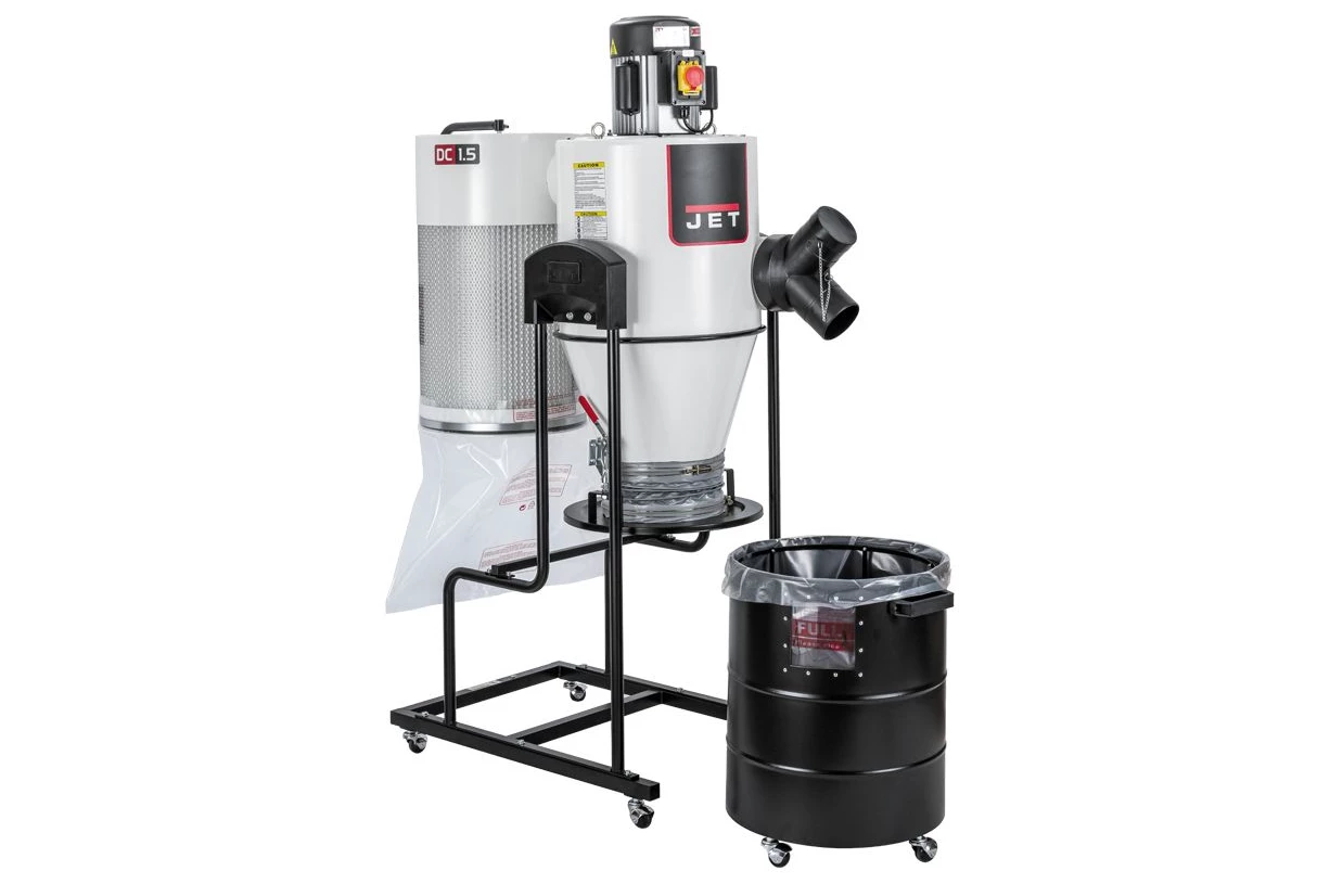 JET JCDC-15-M Système d'aspiration cyclonique 230V-50Hz 1100W 1.5CV - Débit d'air : 1527 m³/h | Aspirateur pour bois, métal, bâtiment et jardin – Image 5