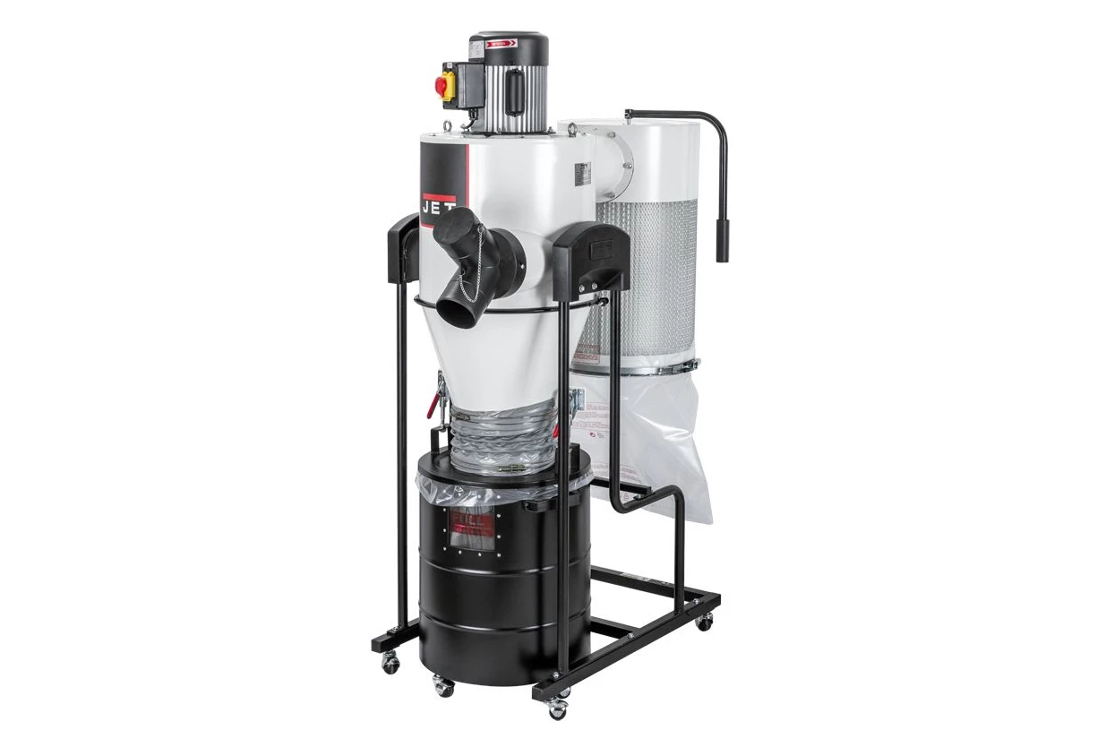 JET JCDC-15-M Système d'aspiration cyclonique 230V-50Hz 1100W 1.5CV - Débit d'air : 1527 m³/h | Aspirateur pour bois, métal, bâtiment et jardin – Image 7
