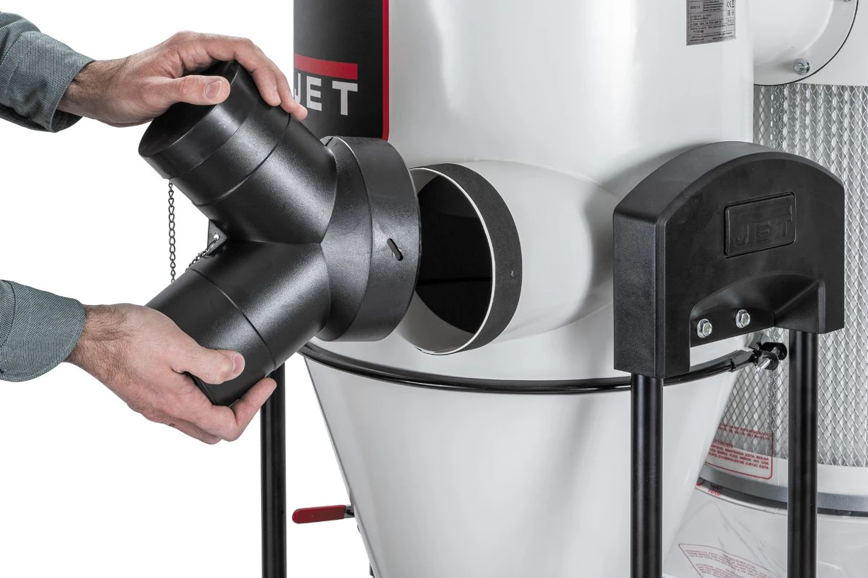 JET JCDC-15-M Système d'aspiration cyclonique 230V-50Hz 1100W 1.5CV - Débit d'air : 1527 m³/h | Aspirateur pour bois, métal, bâtiment et jardin – Image 4