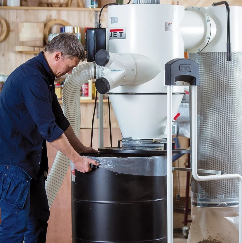 JET JCDC-30-T Système D'aspiration Cyclonique 400V-50Hz 2200W 3CV 2800T/min 2540 M3/h - Aspirateur Professionnel pour Bois, Métal, Bâtiment, Jardin – Image 7