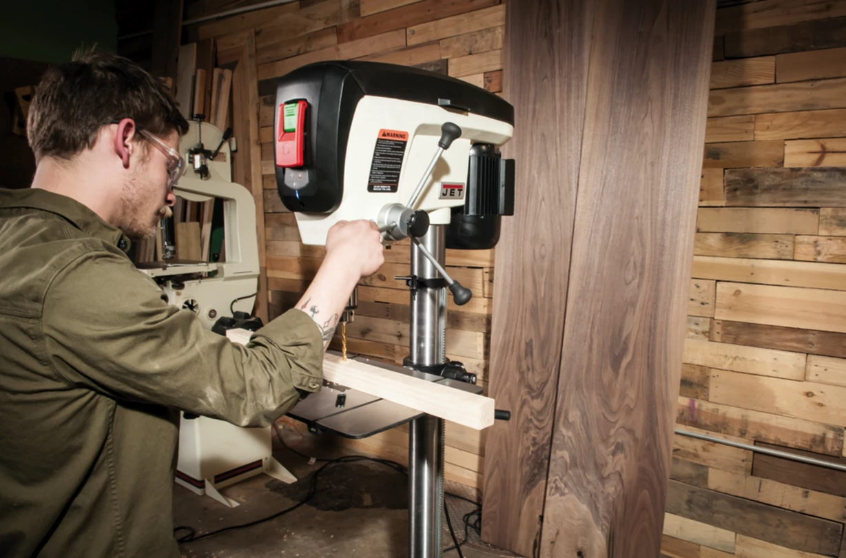 JET JDP-17 Perceuse à Colonne 550W - Perçage Précision avec LED et Laser - 230V/400V 50Hz – Image 4