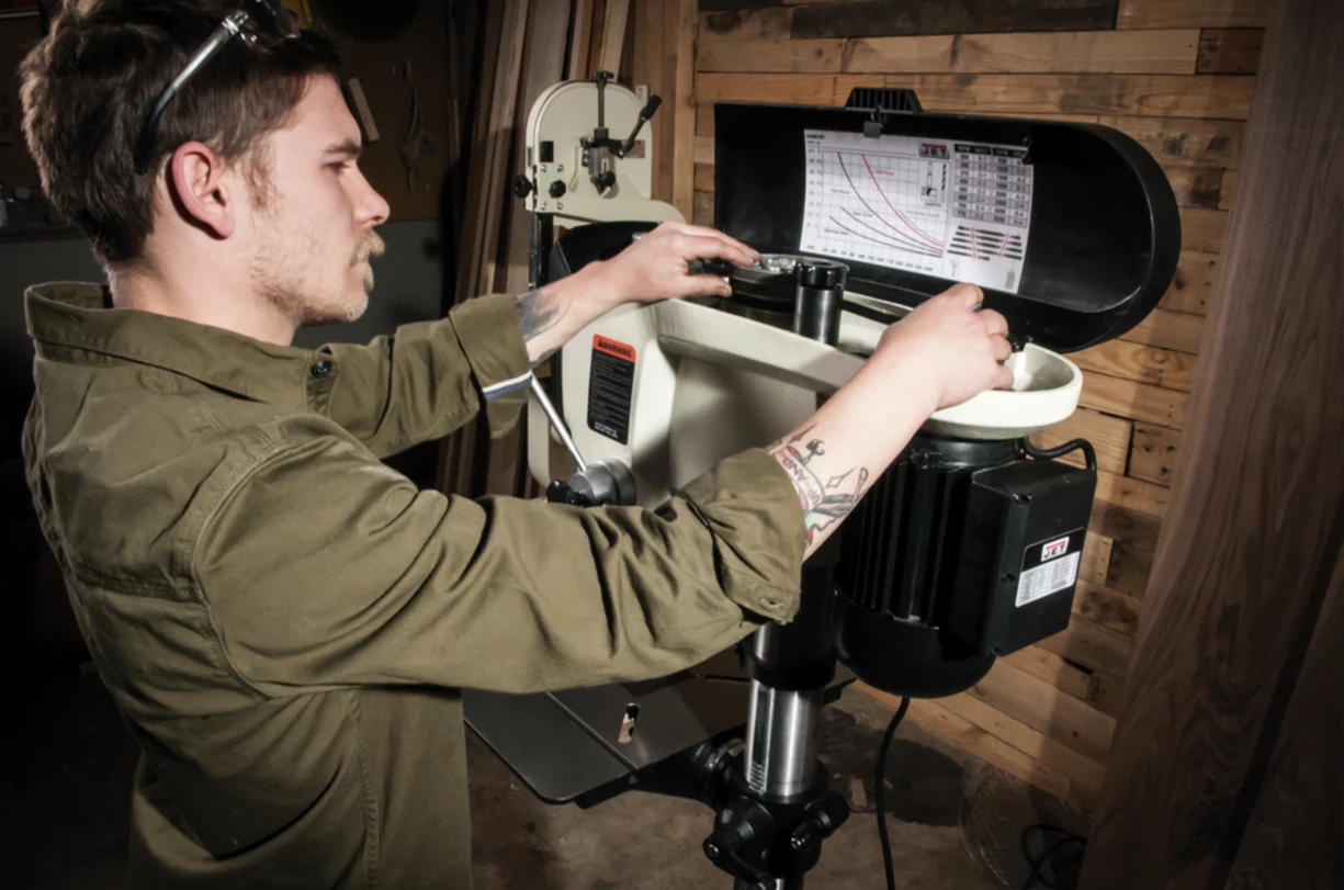 JET JDP-17 Perceuse à Colonne 550W - Perçage Précision avec LED et Laser - 230V/400V 50Hz – Image 5