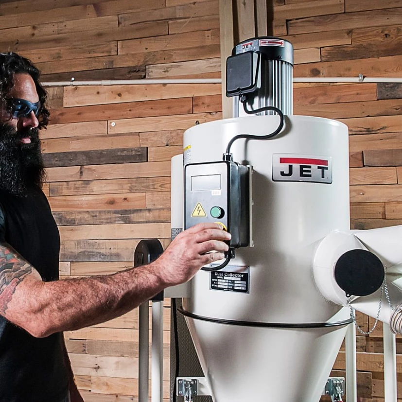 JET JCDC-30-T Système D'aspiration Cyclonique 400V-50Hz 2200W 3CV 2800T/min 2540 M3/h - Aspirateur Professionnel pour Bois, Métal, Bâtiment, Jardin – Image 6